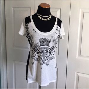 Express  Black Lace Tee